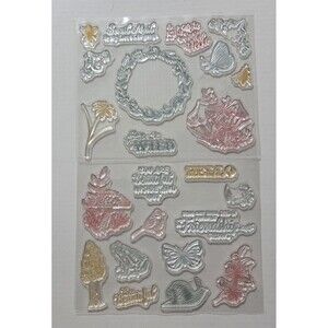 Diamond Press Cottage Garden Stamp And Die Kit Stamps Cutting Dies Instructions